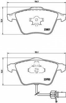 Гальмівні колодки дискові BREMBO P85 097 (фото 1)