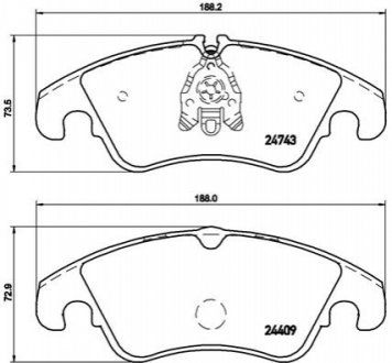 Гальмівні колодки, тюнінг BREMBO P 85 098X (фото 1)