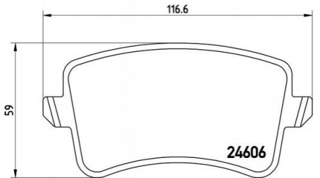 Гальмівні колодки дискові BREMBO P85099 (фото 1)