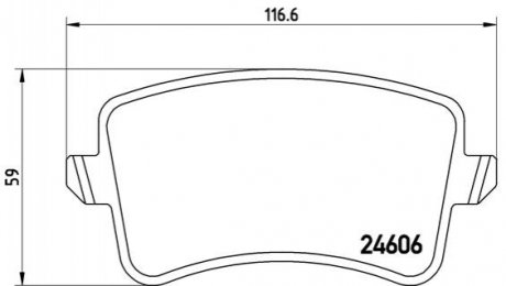 Гальмівні колодки, тюнінг BREMBO P 85 100X (фото 1)