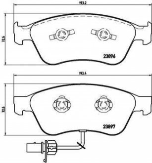 Гальмівні колодки дискові BREMBO P85 102 (фото 1)