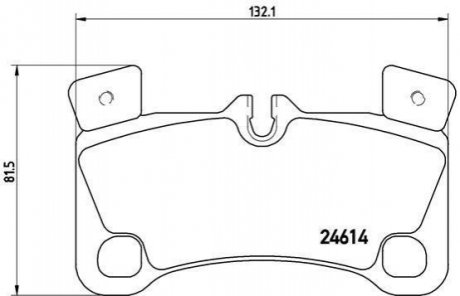 Гальмівні колодки дискові BREMBO P85 103 (фото 1)