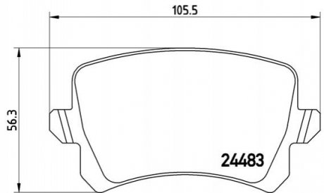 Гальмівні колодки, тюнінг BREMBO P 85 109X (фото 1)