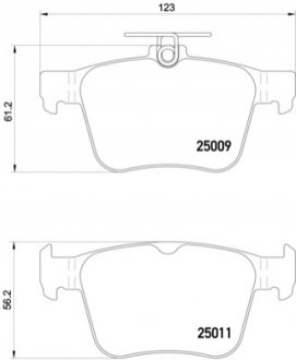 Гальмівні колодки, тюнінг BREMBO P 85 124X (фото 1)