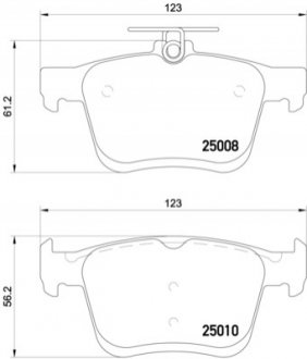 Гальмівні колодки, тюнінг BREMBO P 85 125X (фото 1)