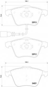 Гальмівні колодки, тюнінг BREMBO P 85 129X (фото 1)