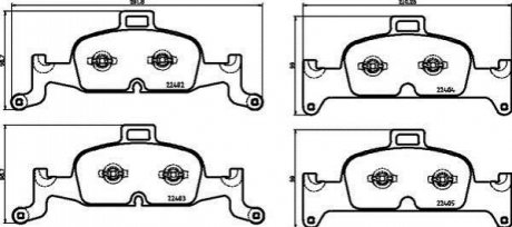 Гальмівні колодки дискові BREMBO P85 164 (фото 1)