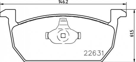 Гальмівні колодки дискові BREMBO P85 167 (фото 1)