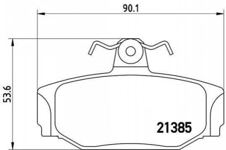 Гальмівні колодки дискові BREMBO P86 009 (фото 1)