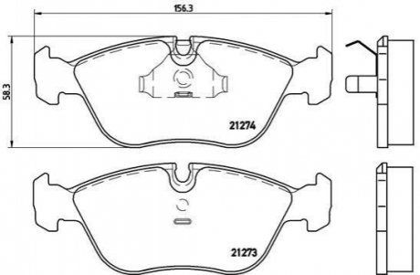 Гальмівні колодки дискові BREMBO P86 013 (фото 1)