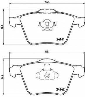 Гальмівні колодки дискові BREMBO P86 018 (фото 1)