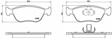 Гальмівні колодки дискові BREMBO P86 024 (фото 1)