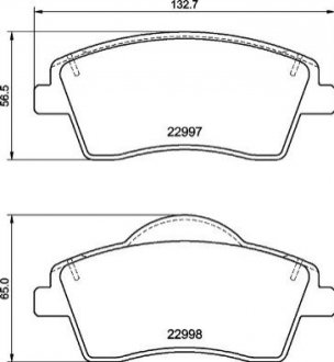 Гальмівні колодки дискові BREMBO P86 033 (фото 1)