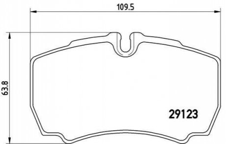 Гальмівні колодки дискові BREMBO PA6 023 (фото 1)