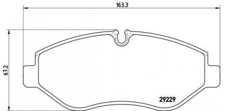 Гальмівні колодки дискові BREMBO PA6 026 (фото 1)