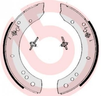 Гальмівні колодки (набір) BREMBO S44502 (фото 1)