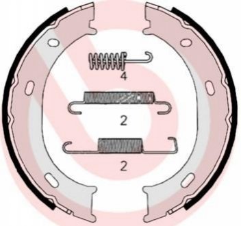 Гальмівні колодки барабанные BREMBO S50 510 (фото 1)