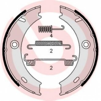 Гальмівні колодки барабанные BREMBO S50 512 (фото 1)