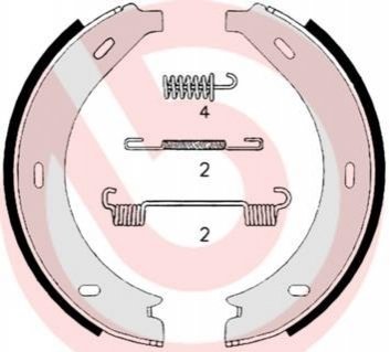 Гальмівні колодки барабанные BREMBO S50 517 (фото 1)