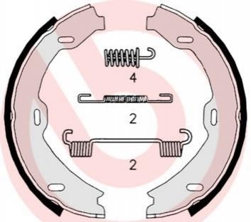 Гальмівні колодки барабанні BREMBO S50 518 (фото 1)