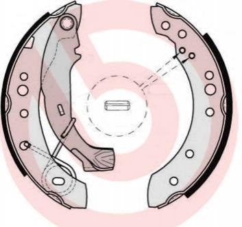 Гальмівні колодки барабанные BREMBO S61 526 (фото 1)