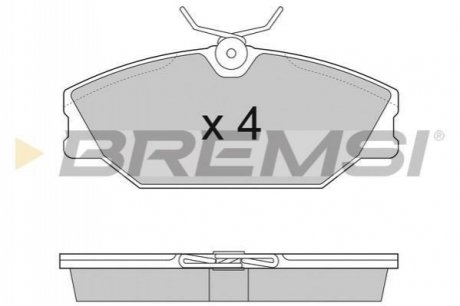 Гальмівні колодки перед. Laguna I/Megane I 95-03 (TRW) BREMSI BP2874 (фото 1)