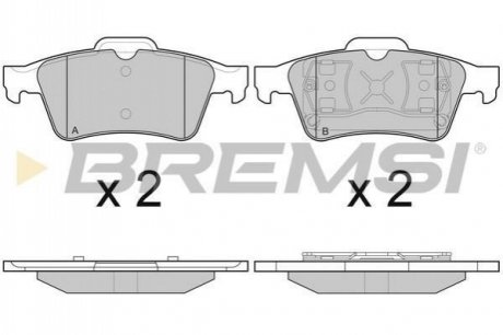 Гальмівні колодки зад. Connect 02-13 BREMSI BP2980 (фото 1)
