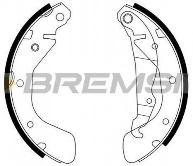 Гальмівні колодки зад. Daewoo Lanos 97- /Opel Astra 91-01,Combo 01- (GM) BREMSI GF0354 (фото 1)