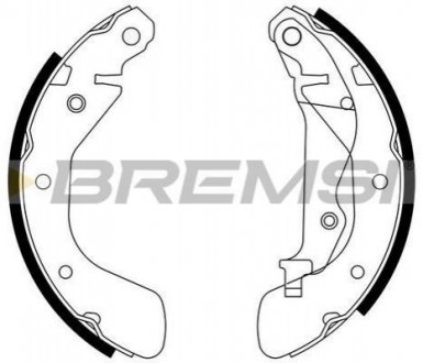 Гальмівні колодки зад. Chevrolet Aveo,Kalos 03-/Daewoo Kalos 02- BREMSI GF0633 (фото 1)