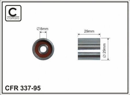 Паразитний ролiк Skoda/VW Golf V/Caddy II CAFFARO 33795 (фото 1)