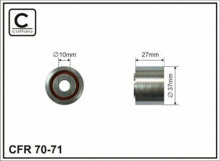Ролик Пасу поліклинового 1.9d (-ac) CAFFARO 7071 (фото 1)