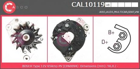 Генератор CASCO CAL10119AS (фото 1)