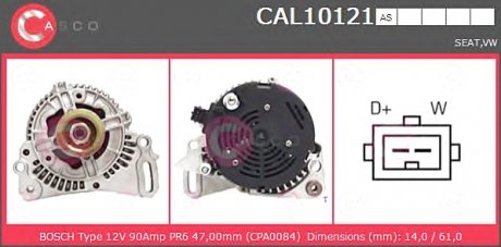 Генератор CASCO CAL10121AS (фото 1)