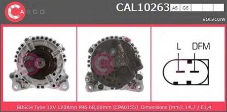 Генератор CASCO CAL10263AS (фото 1)