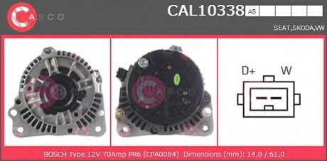 Генератор CASCO CAL10338AS (фото 1)