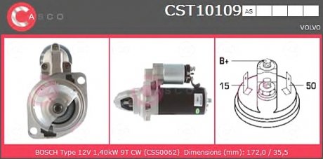 Стартер CASCO CST10109AS (фото 1)