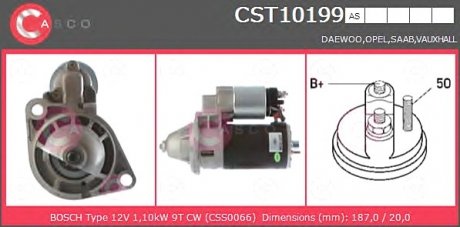 Стартер CASCO CST10199AS (фото 1)