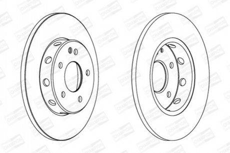 DB диск гальмівний перед. W202 93- CHAMPION 561696CH (фото 1)