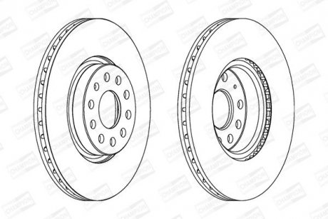 Диск гальмівний CHAMPION 562387CH (фото 1)