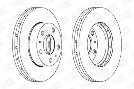 CITROEN Диск тормозной передн.Jumper,Fiat Ducato,Peugeot Boxer 06- CHAMPION 562630CH1 (фото 1)