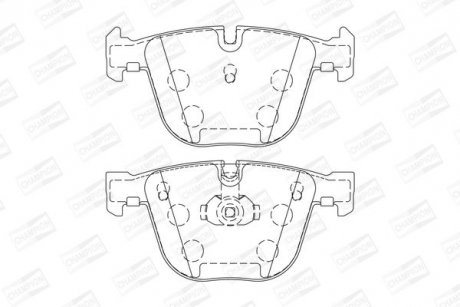 Колодки гальмівні дискові CHAMPION 571991CH (фото 1)