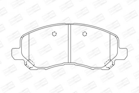 Колодки гальмівні дискові CHAMPION 573278CH (фото 1)