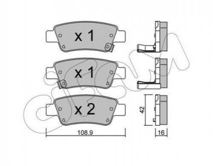 Гальмівні колодки зад. Honda CR-V 07- (bosch) CIFAM 822-790-0 (фото 1)