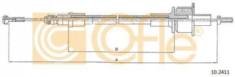Трос сцепление COFLE 10.2411 (фото 1)