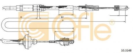 Трос зчеплення COFLE 103148 (фото 1)