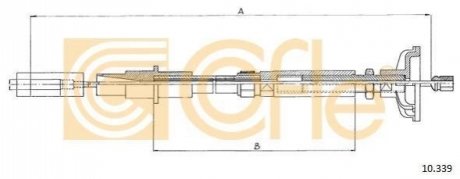 Трос сцепление COFLE 10.339 (фото 1)