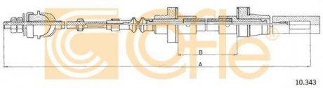 Трос сцепление COFLE 10343 (фото 1)