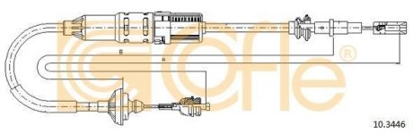 Трос сцепление COFLE 103446 (фото 1)