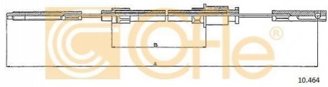 Трос ручника COFLE 10.464 (фото 1)