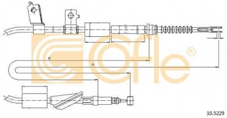 Трос ручника COFLE 10.5229 (фото 1)